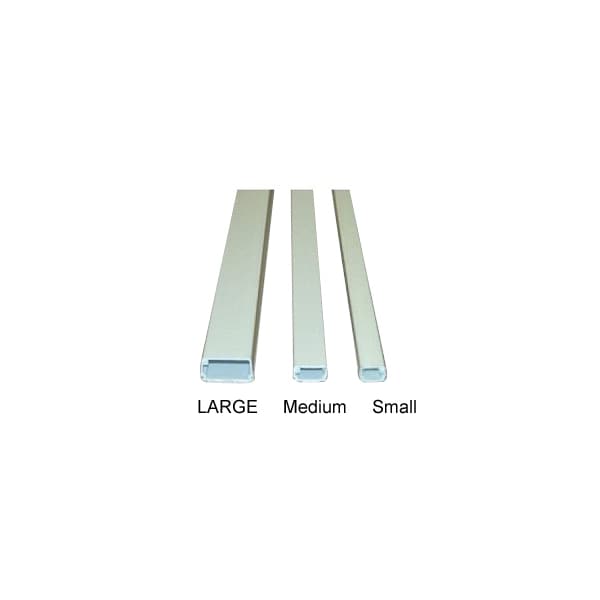 Large Latching Cable Raceway (1125 Series)- 5ft- White- 20 Pack